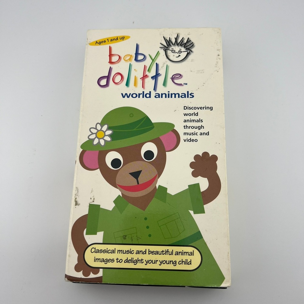 Baby Dolittle World Animals VHS Baby Einstein 2001 Educational Video Vintage